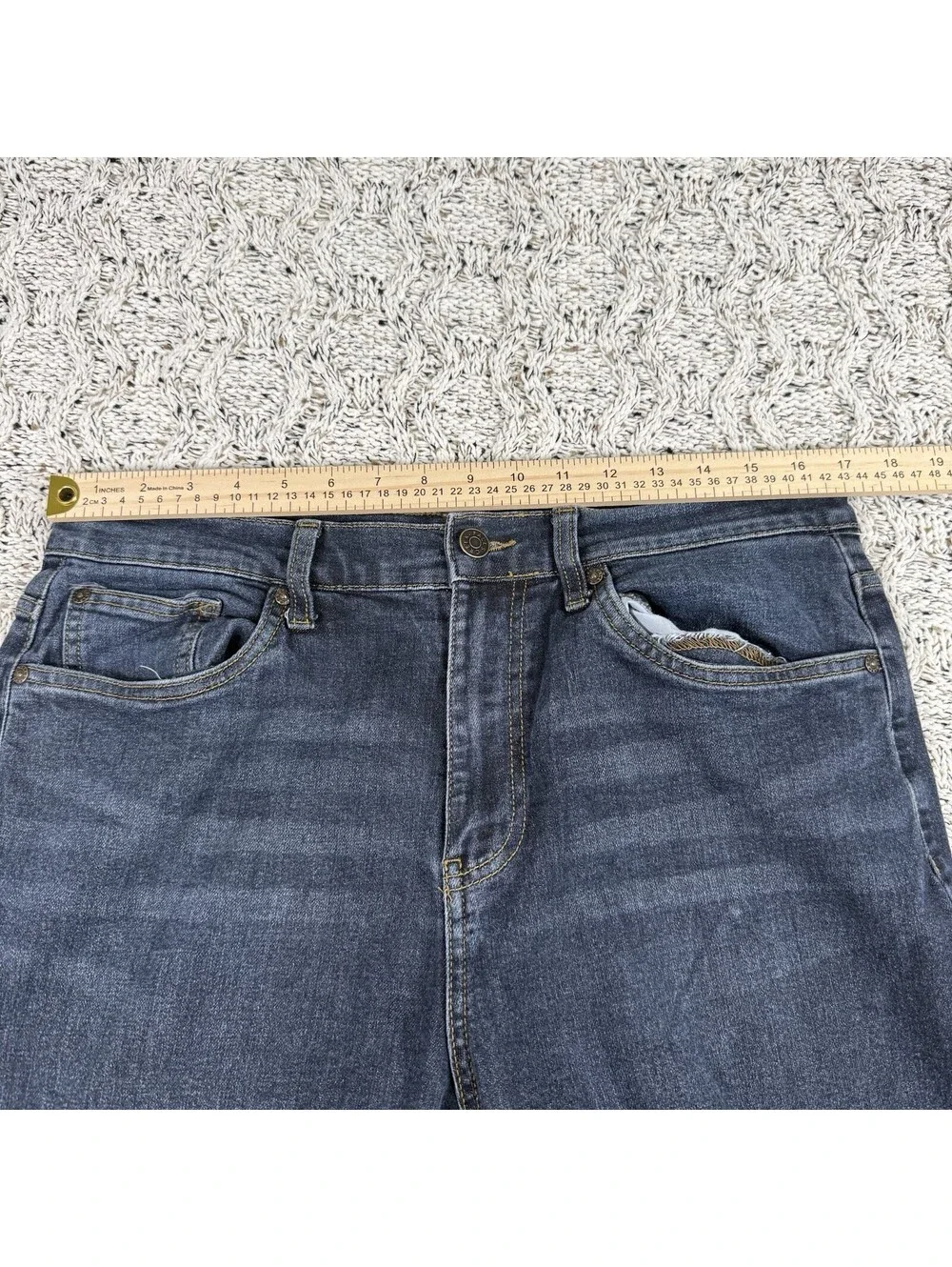 Falls Creek Relaxed Fit Jeans Men’s 36x32 Blue Denim Straight Leg Casual Pants